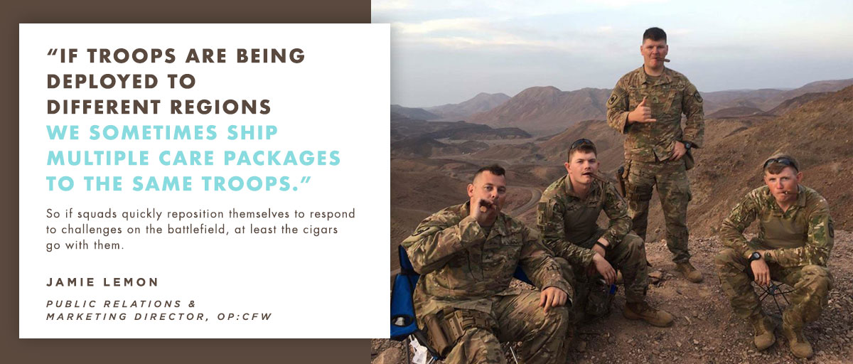 Troops with Cigars