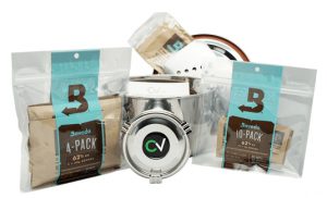 Cannabis kit for growing at home.
