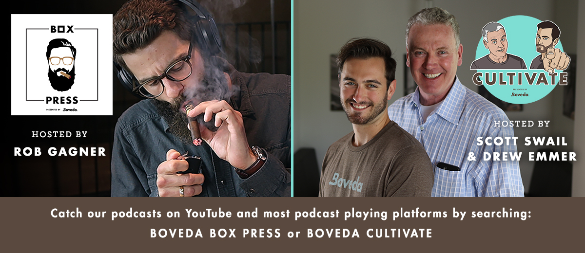 Boveda's cigar and cannabis podcasts.
