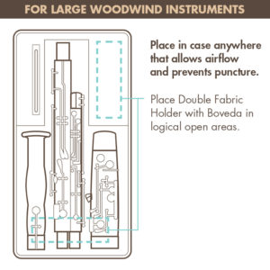 How to use Boveda to humidify a large woodwind instrument