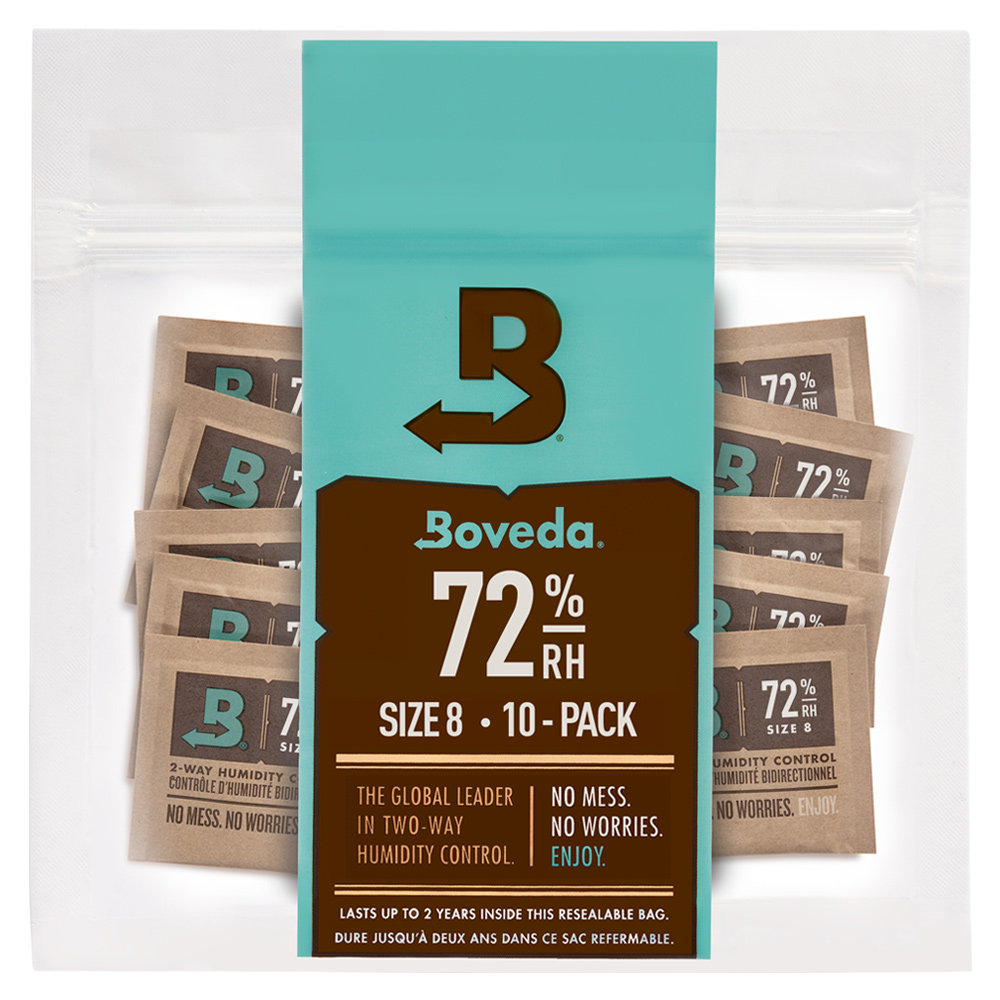 10-Pack Boveda for keeping woodwind reeds moist day-to-day in a reed case
