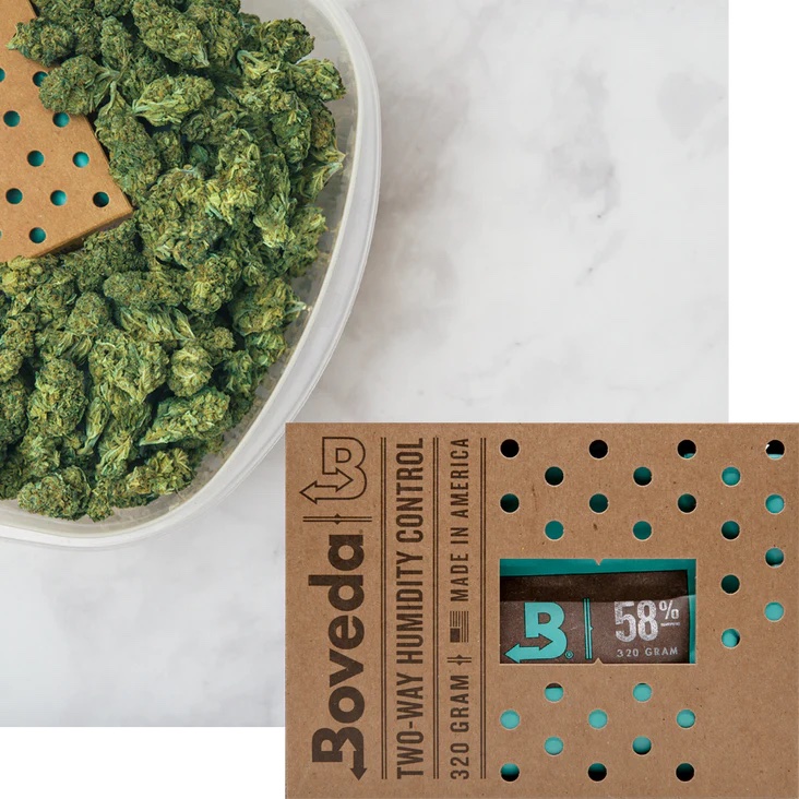 Boveda Size 320 58% in up to 5 lb of cannabis