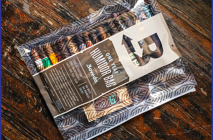 Boveda Humidor Bag full of cigars